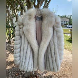 Saga Fox Blue Fox Fur Coat